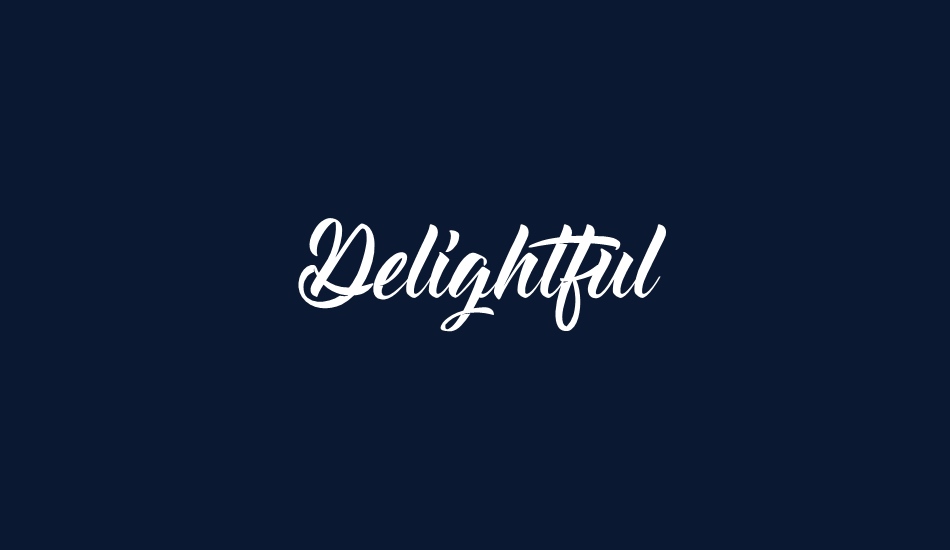 Delightful font big