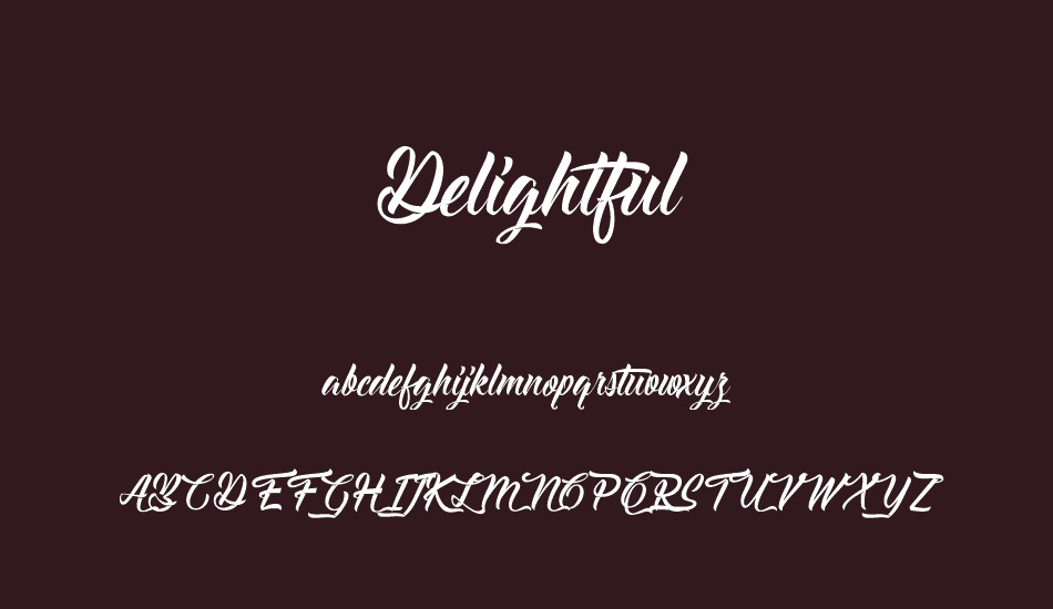 Delightful font