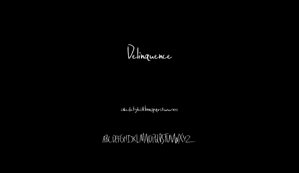 Delinquence font