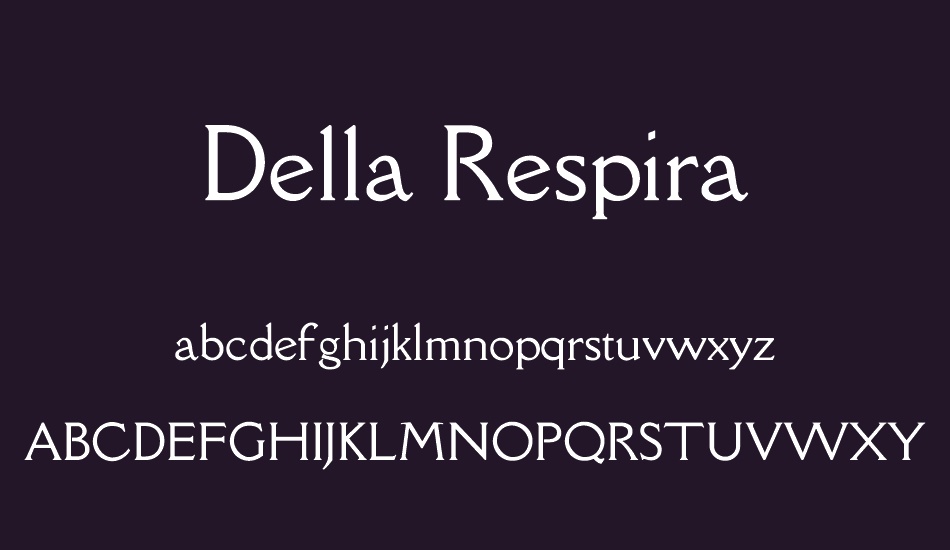 Della Respira font