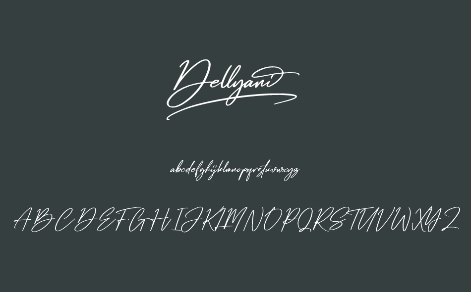 Dellyani font