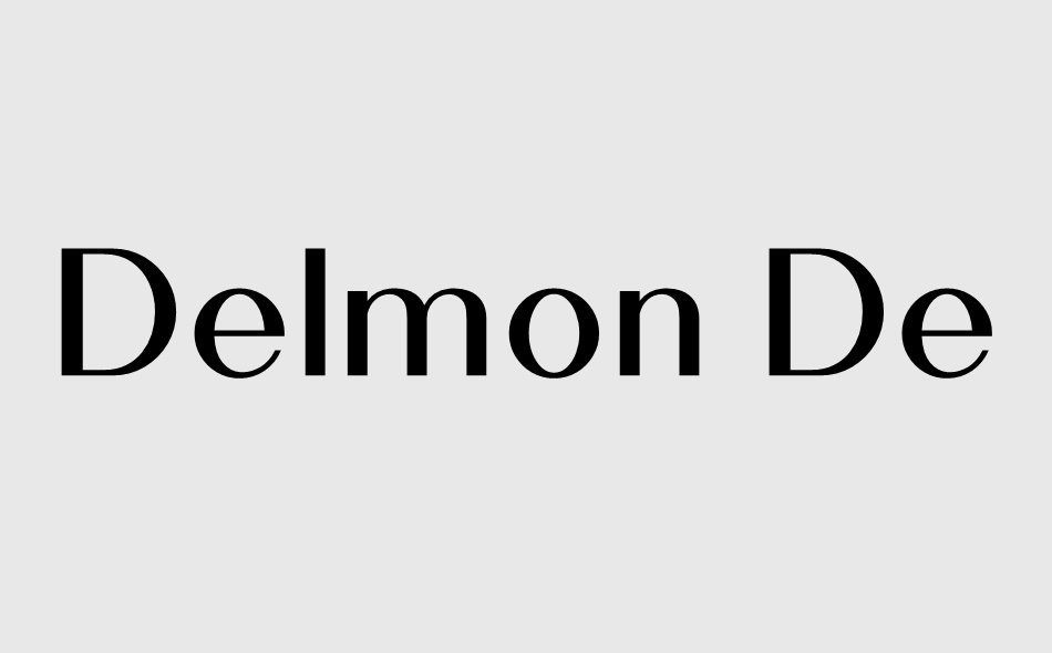 Delmon Delicate font big