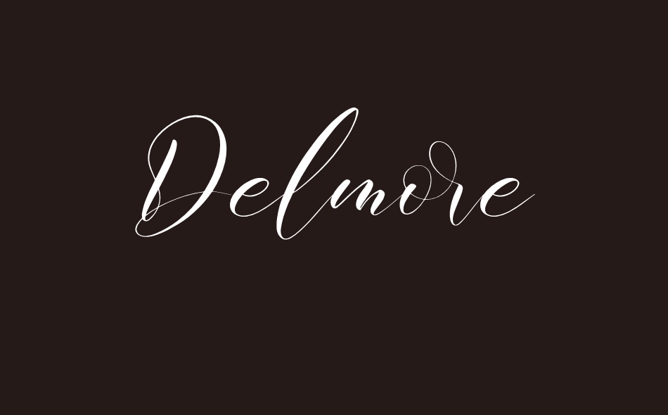 Delmore font big