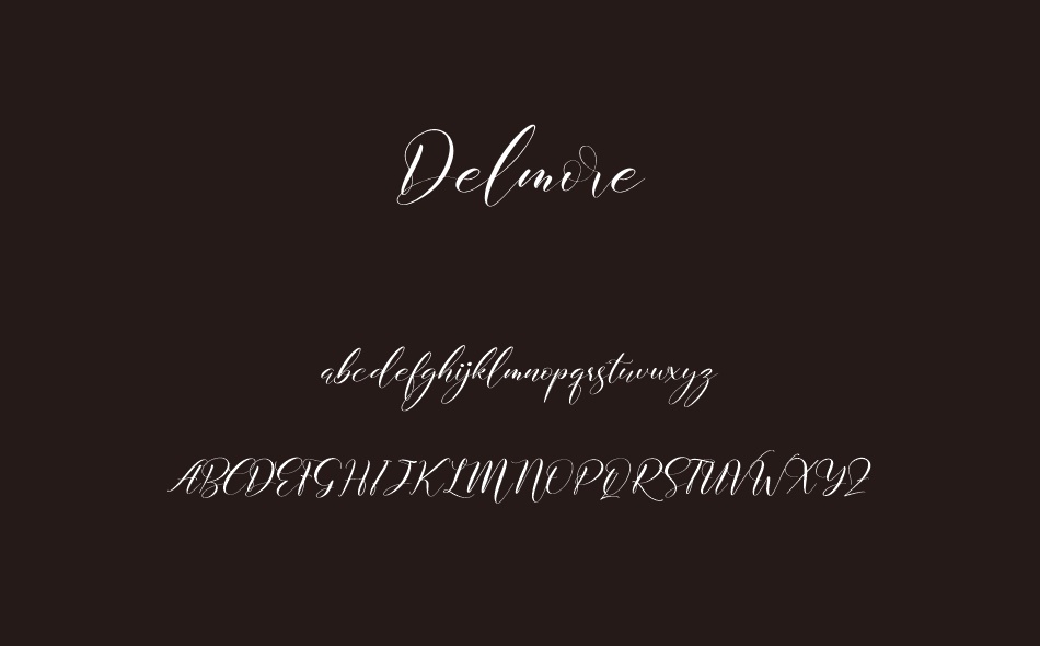 Delmore font