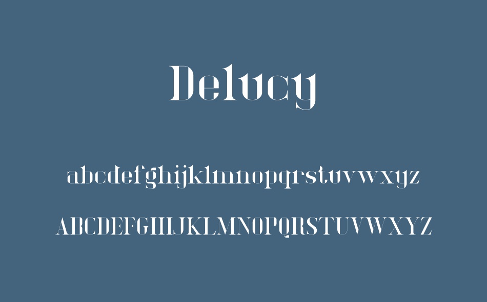 Delucy font