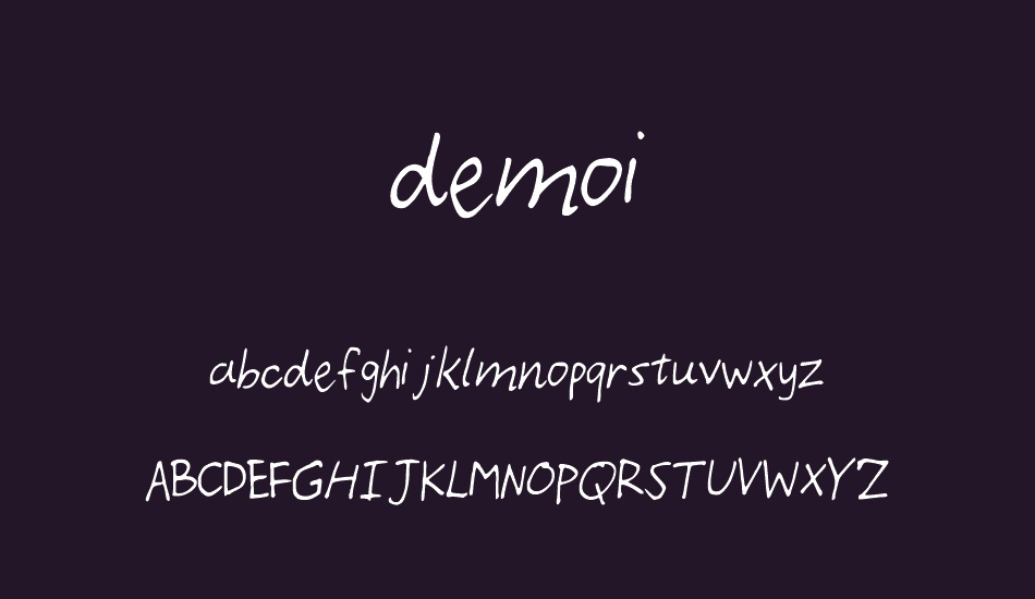 demoi font