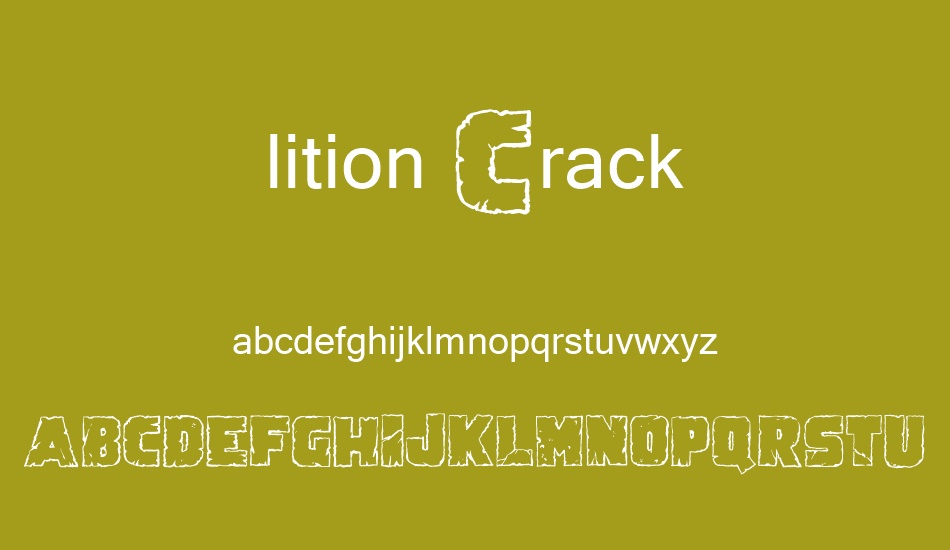 Demolition Crack font