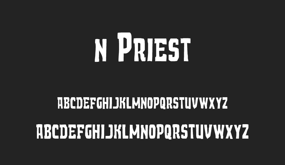 Demon Priest font