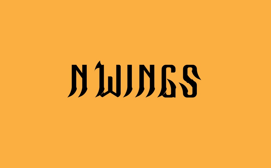 Demon Wings font big