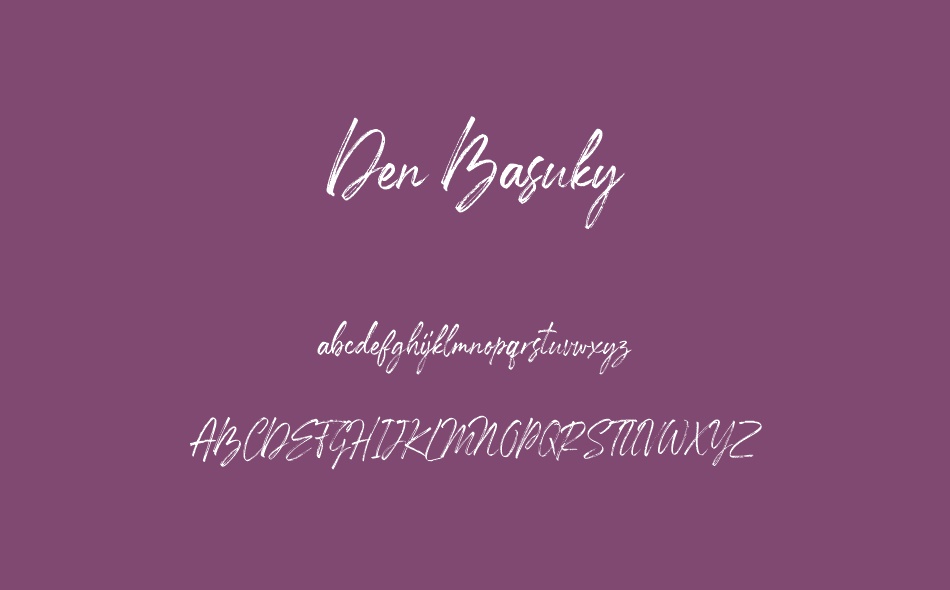 Den Basuky font