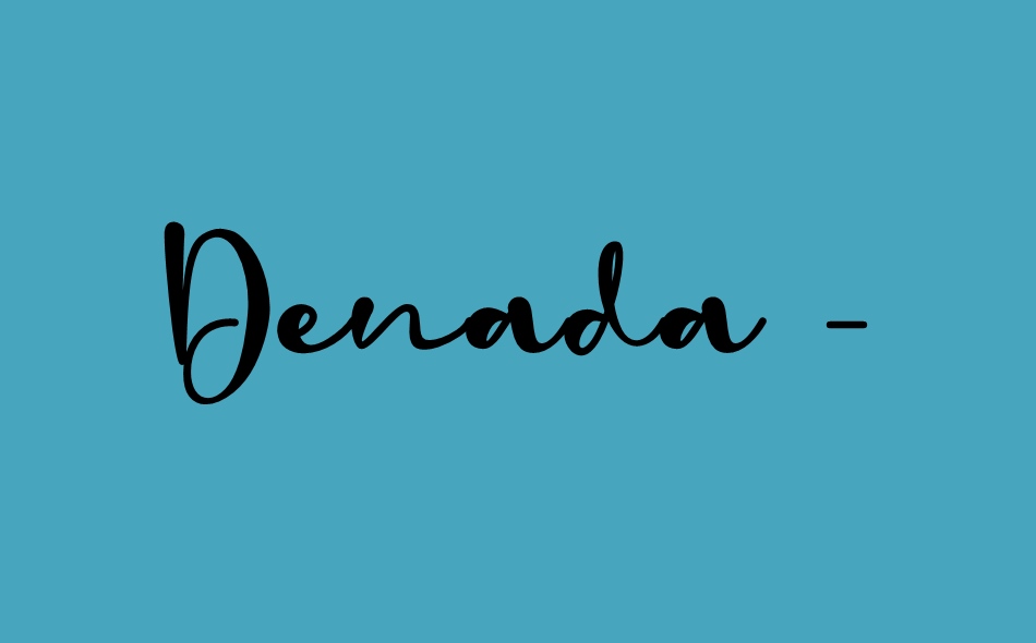 Denada font big