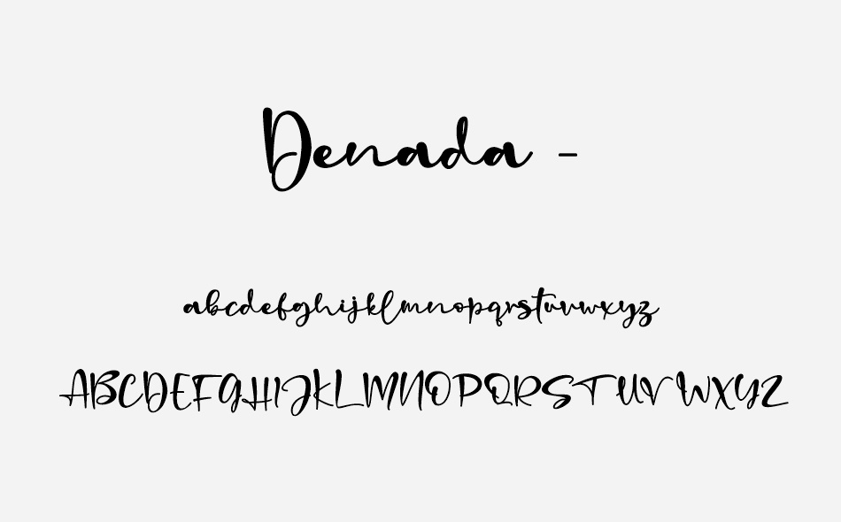 Denada font