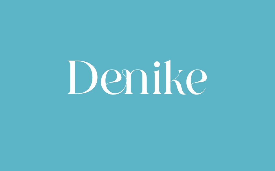 Denike font big