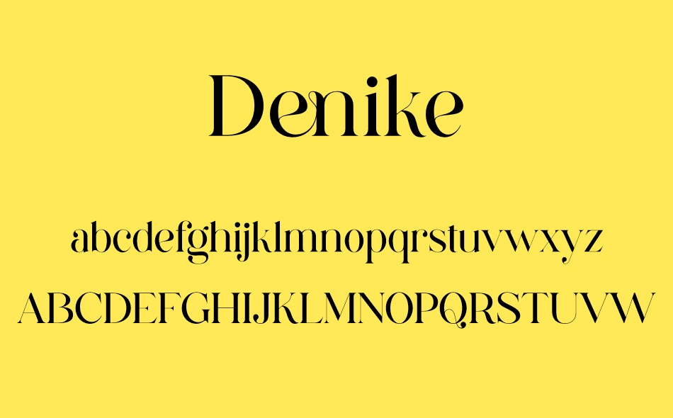 Denike font