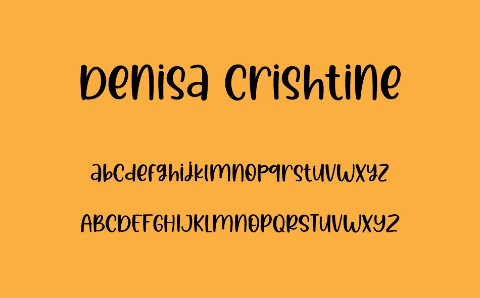 Denisa Crishtine font