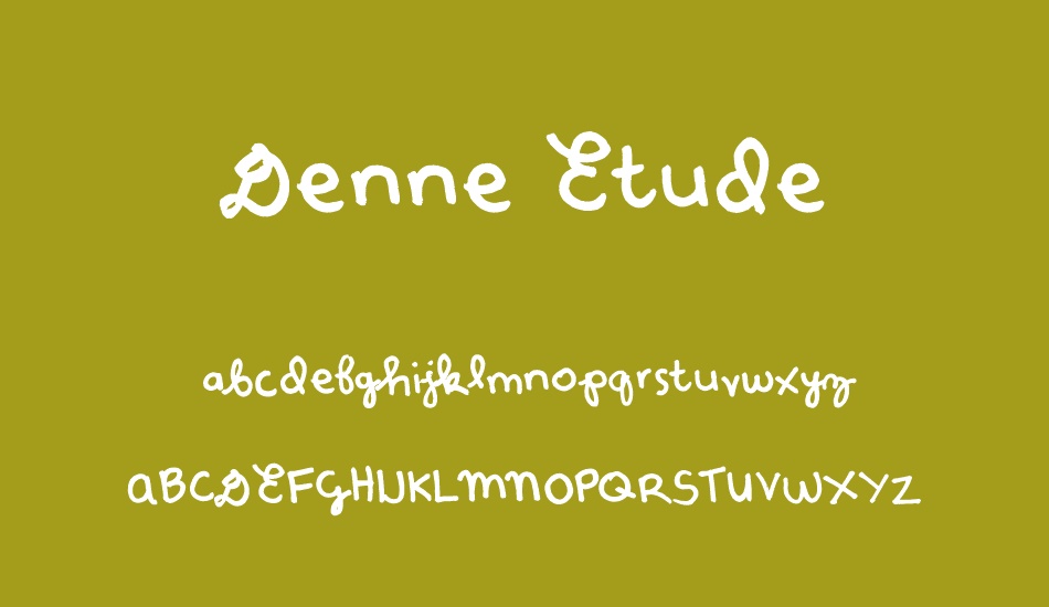 Denne Etude font