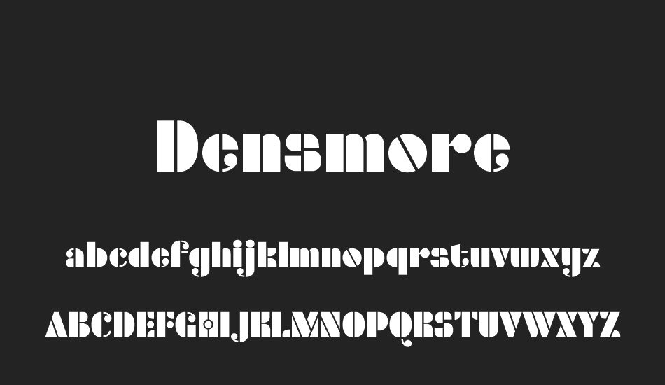 Densmore font