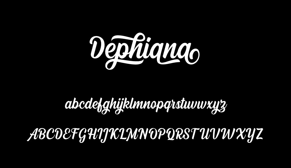 Dephiana font