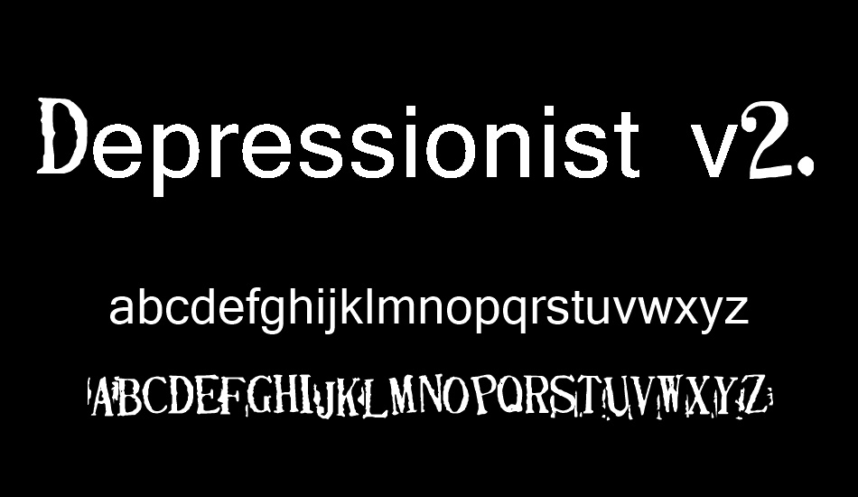 Depressionist v2.0 font