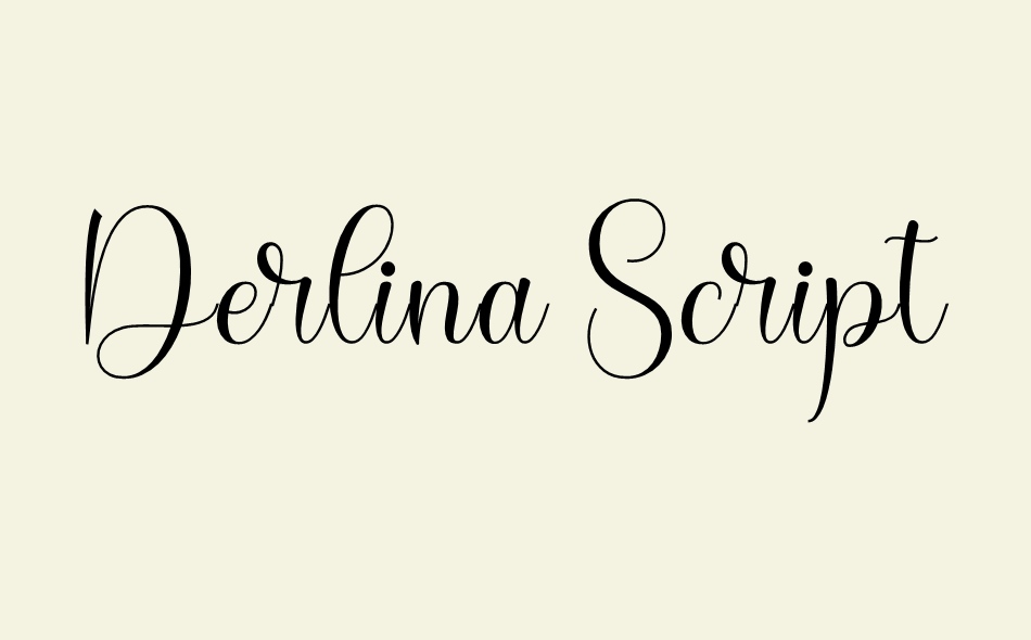 Derlina Script font big