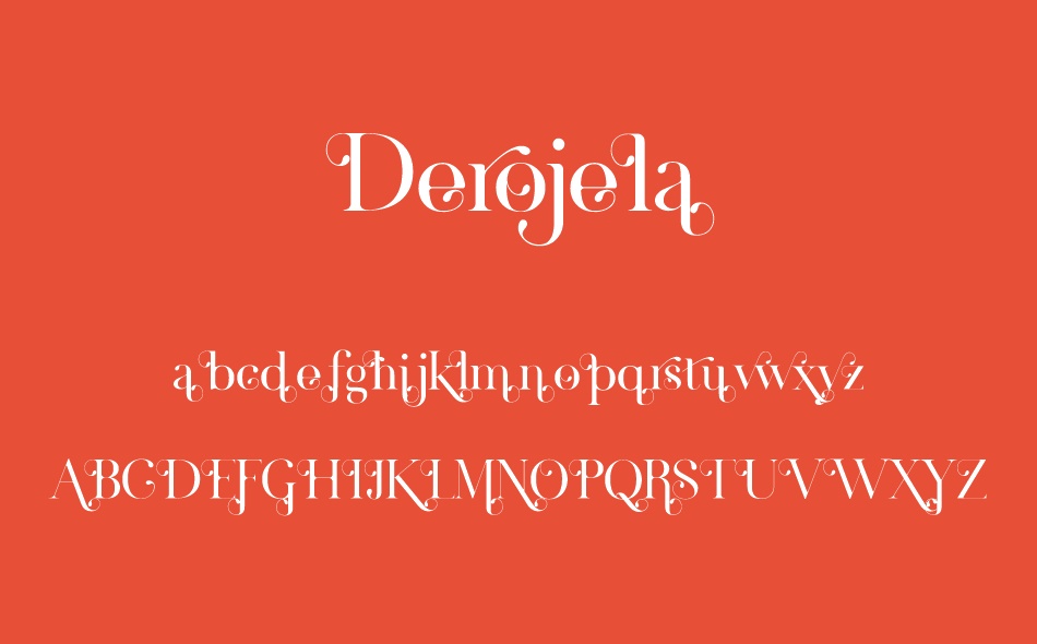 Derojela font