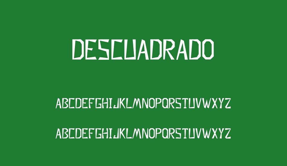 Descuadrado font