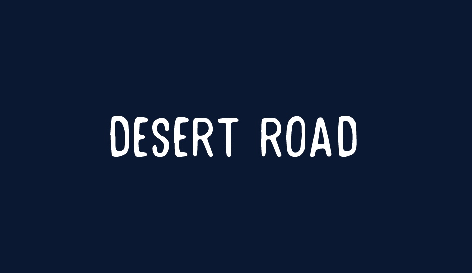 Desert Road font big