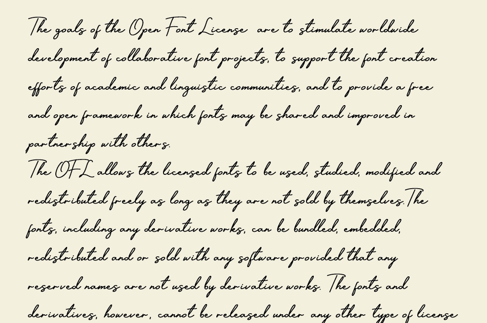 Designer Signature font 1