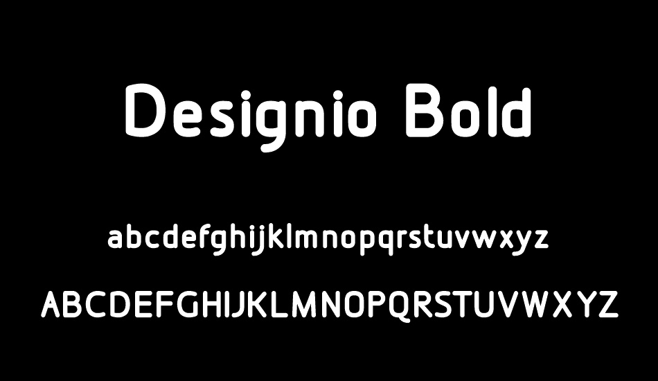 Designio Bold font