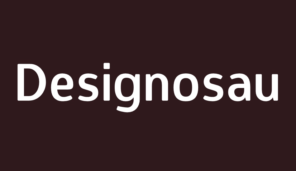 designosaur font big