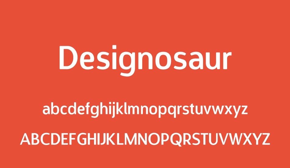 designosaur font