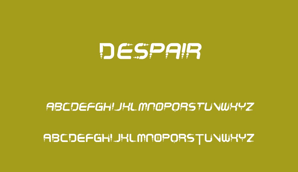 Despair font