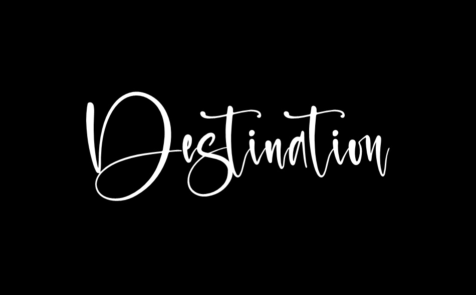 Destination font big