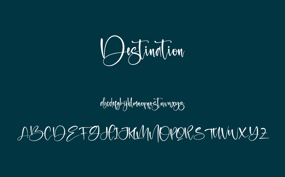 Destination font