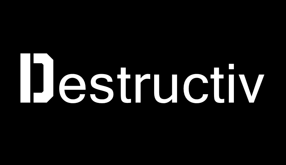 Destructive font big