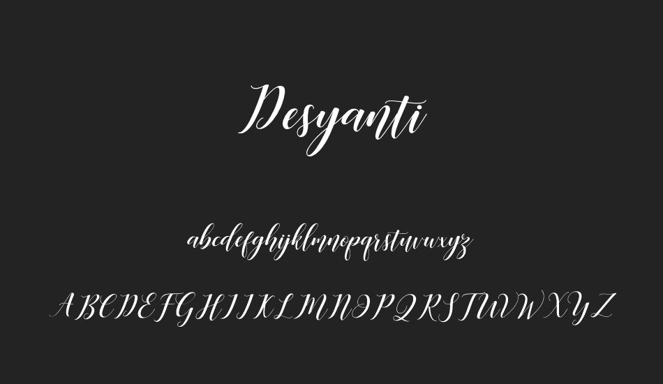 Desyanti font