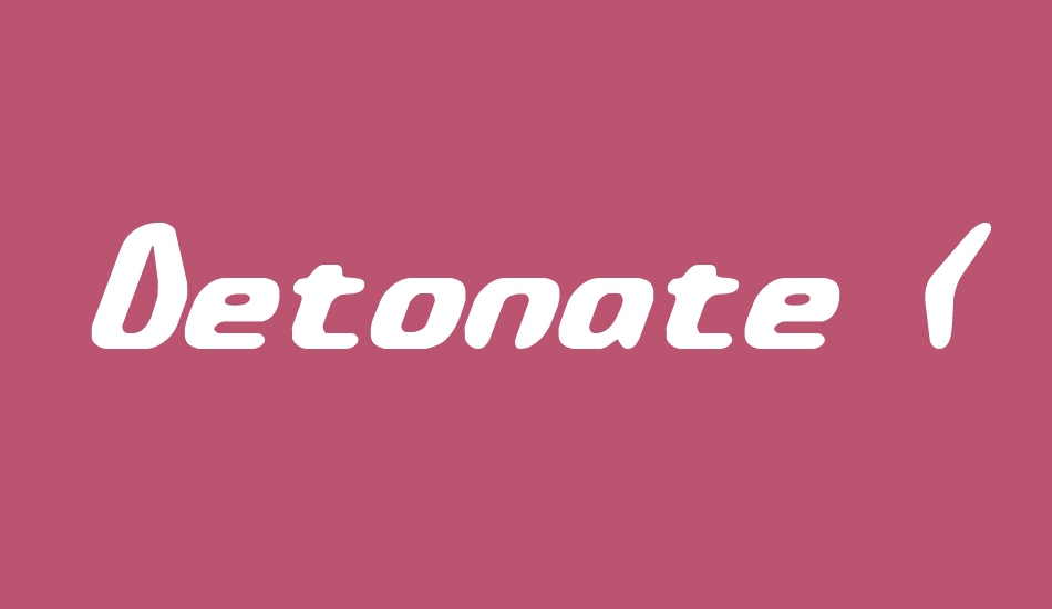 Detonate (BRK) font big