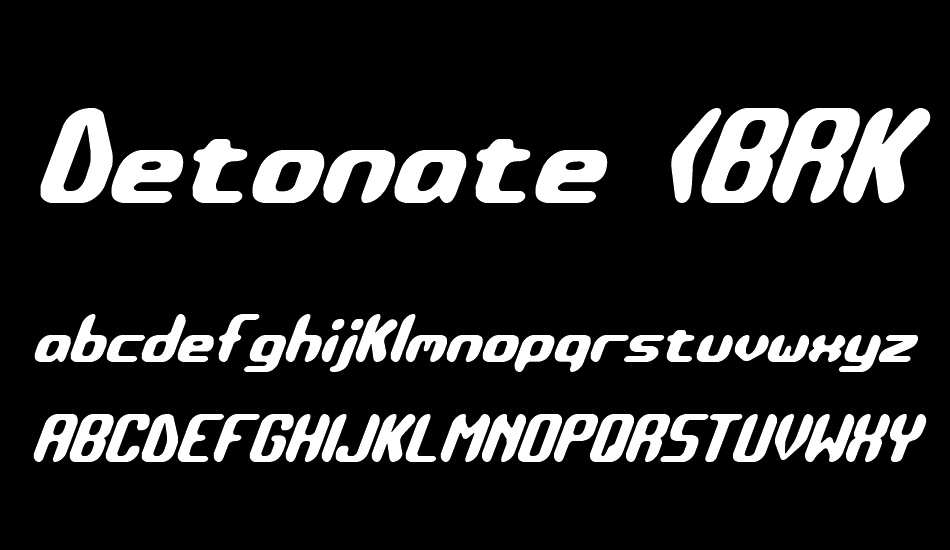 Detonate (BRK) font