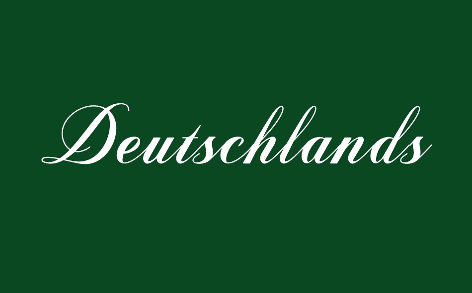 Deutschlands font big