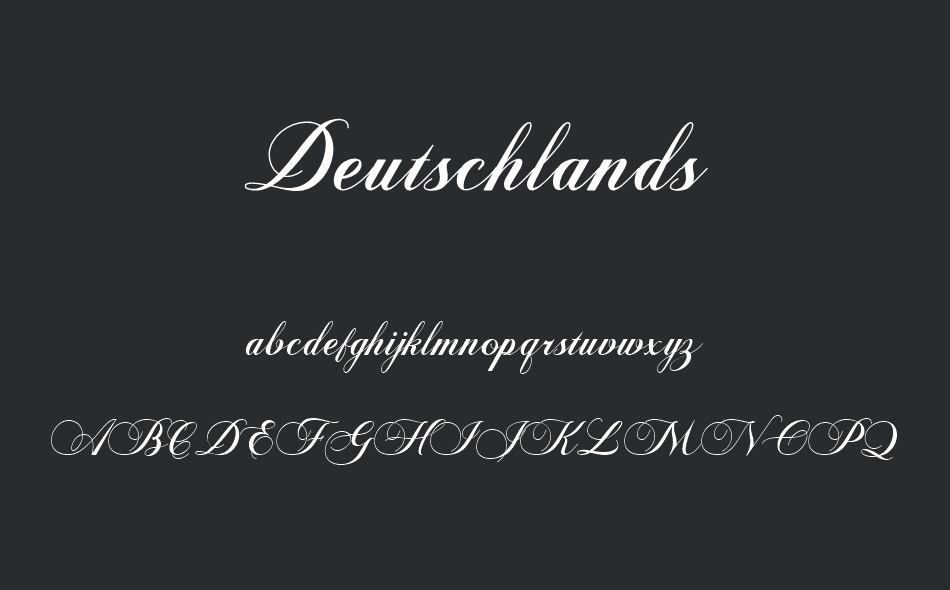 Deutschlands font