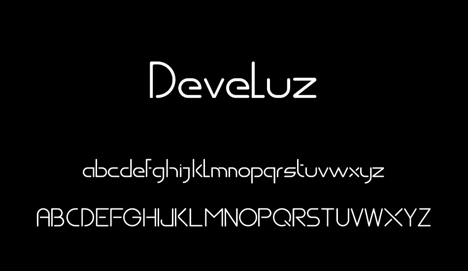 Develuz font