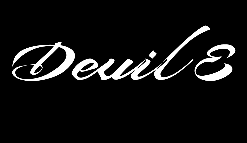 Devil East Free font big