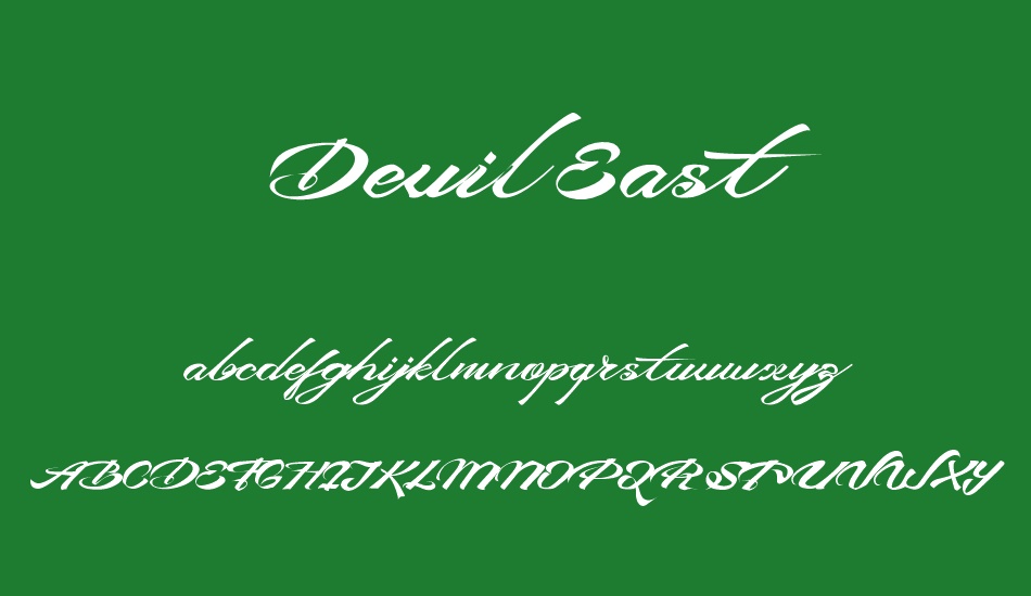 Devil East Free font