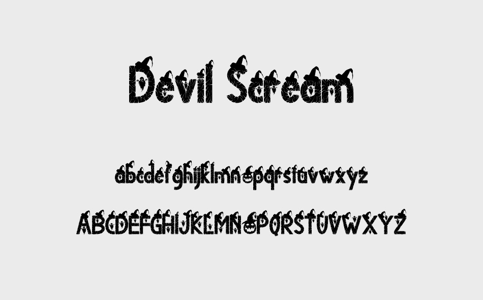 Devil Scream font