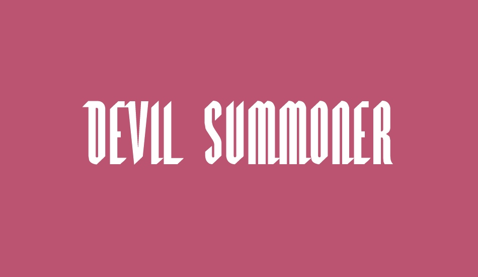 Devil Summoner font big