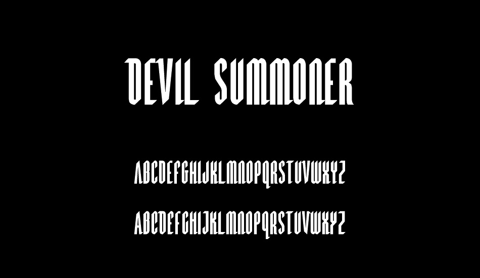 Devil Summoner font