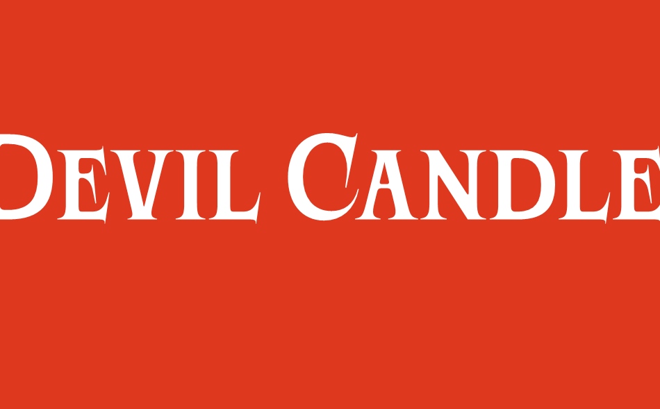 Devil Candle font big