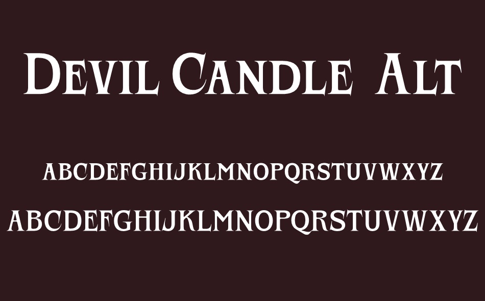 Devil Candle font