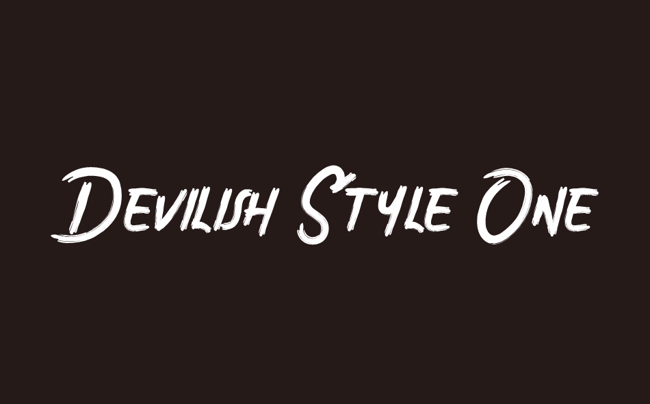Devilish Style One font big