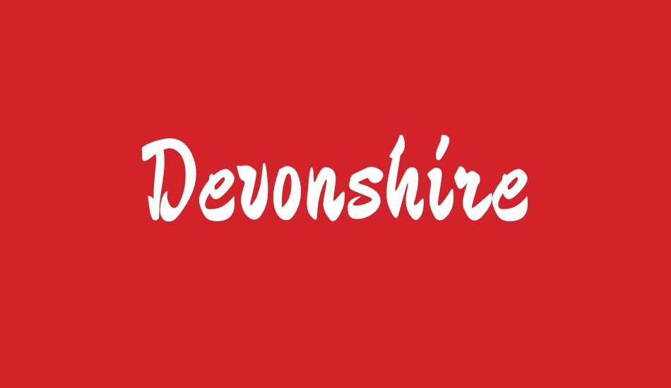 Devonshire font big